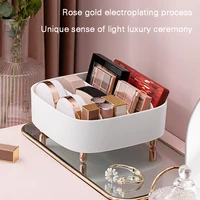 desktop cosmetics organizer bin self adjustable classified storage basket thick pp materials for office home sundries g10