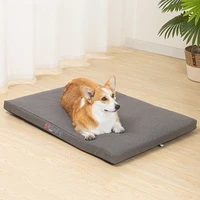 canvas pet dog bed matthin washable dog crate mattressnon slip memory foam orthopedic dog bed for small medium large dogs
