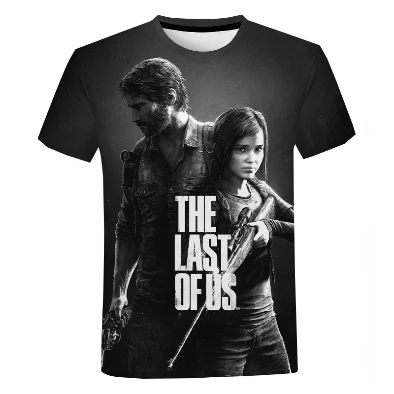 

Футболка The Last Of Us 2 для мужчин и женщин, модная повседневная тенниска с 3d принтом и короткими рукавами, уличная одежда в стиле Харадзюку, лето 2023