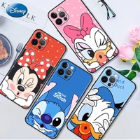 stitch mickey donald duck case for iphone 13 12 mini 11 pro 7 8 xr x xs max 6 6s plus se 2022 tpu fitted capa soft phone cover