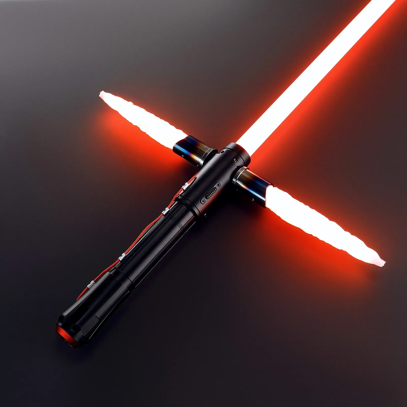Фото JS световой меч ксенопиксель Kylo Ren Light Saber джедай неопиксельная металлическая ручка лазерный меч косплей тяжелый дуэльный светящийся игрушки для косплея №2