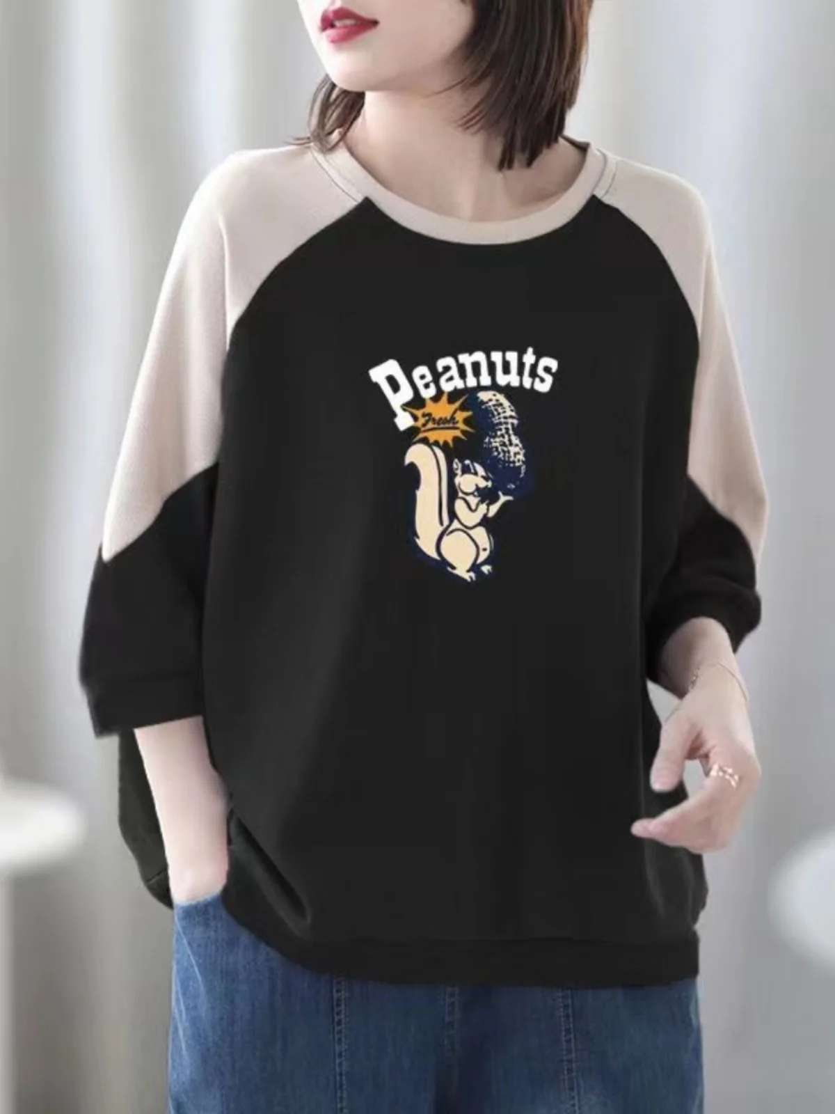 Foreign Trade Italy Big Brand Women clothes Clearance European Goods Cotton T-shirt Women's Casual Loo...