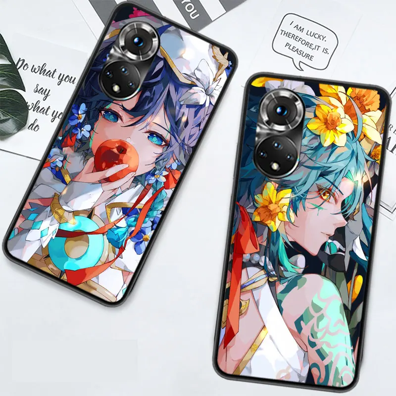 Чехол для телефона Genshin Impact Raiden Shogun Huawei P Smart 2021 Y5 Y6 Y7 Y9 Honor 50 20 Pro 10 10I 9 9X Y9S 8 8A 8X 8S 7S