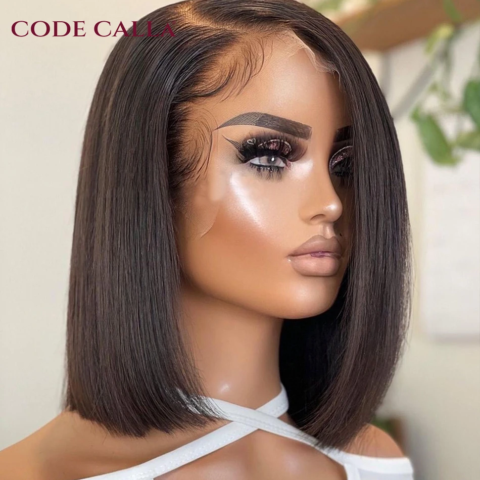 

Lolita Bob Wig Lace Front Human Hair Wigs Brazilian Short Bob Wig PrePlucked Natural Color Best Human Hair T Part Lace Wigs 180%