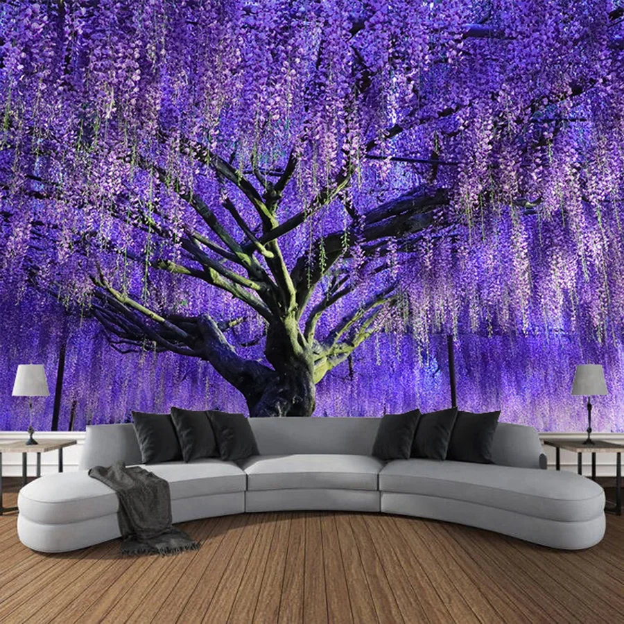 

Dreamy Tree Nature Printed Wall Hanging Tapestry Aesthetic Hippie Bohemian Cartoon Tapestry Throw Decorative Home