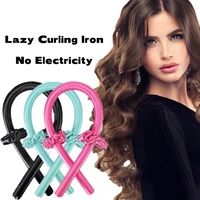 hair curlers lady heatless curling rod headband no heat hair curlers ribbon sleeping soft curl bar wave formers diy hair styling