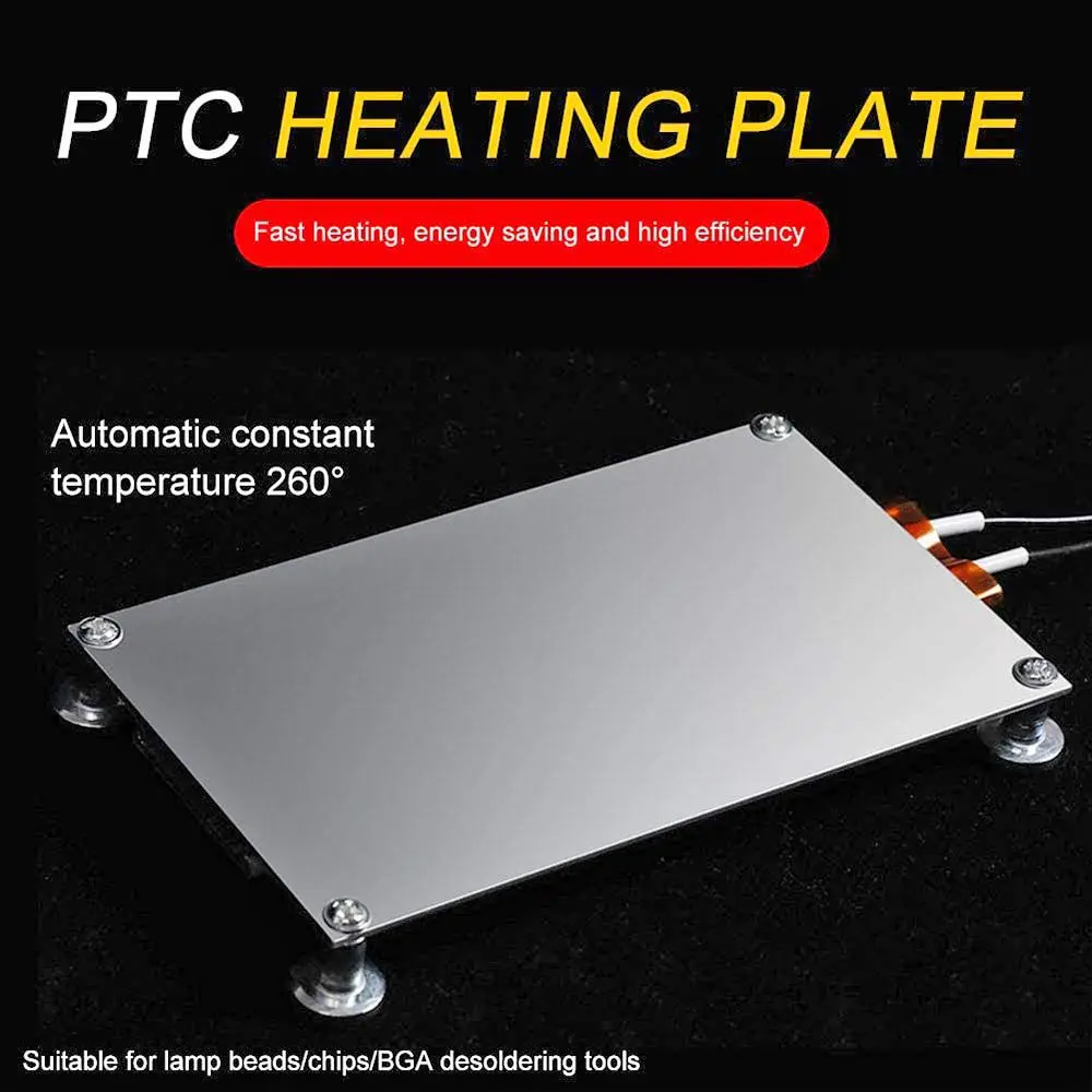 

300W H-003 PTC Heating Plate 220V Chip BGA Soldering Ball Split Aluminum LED Lamp Remover Welding Station Constant Temp