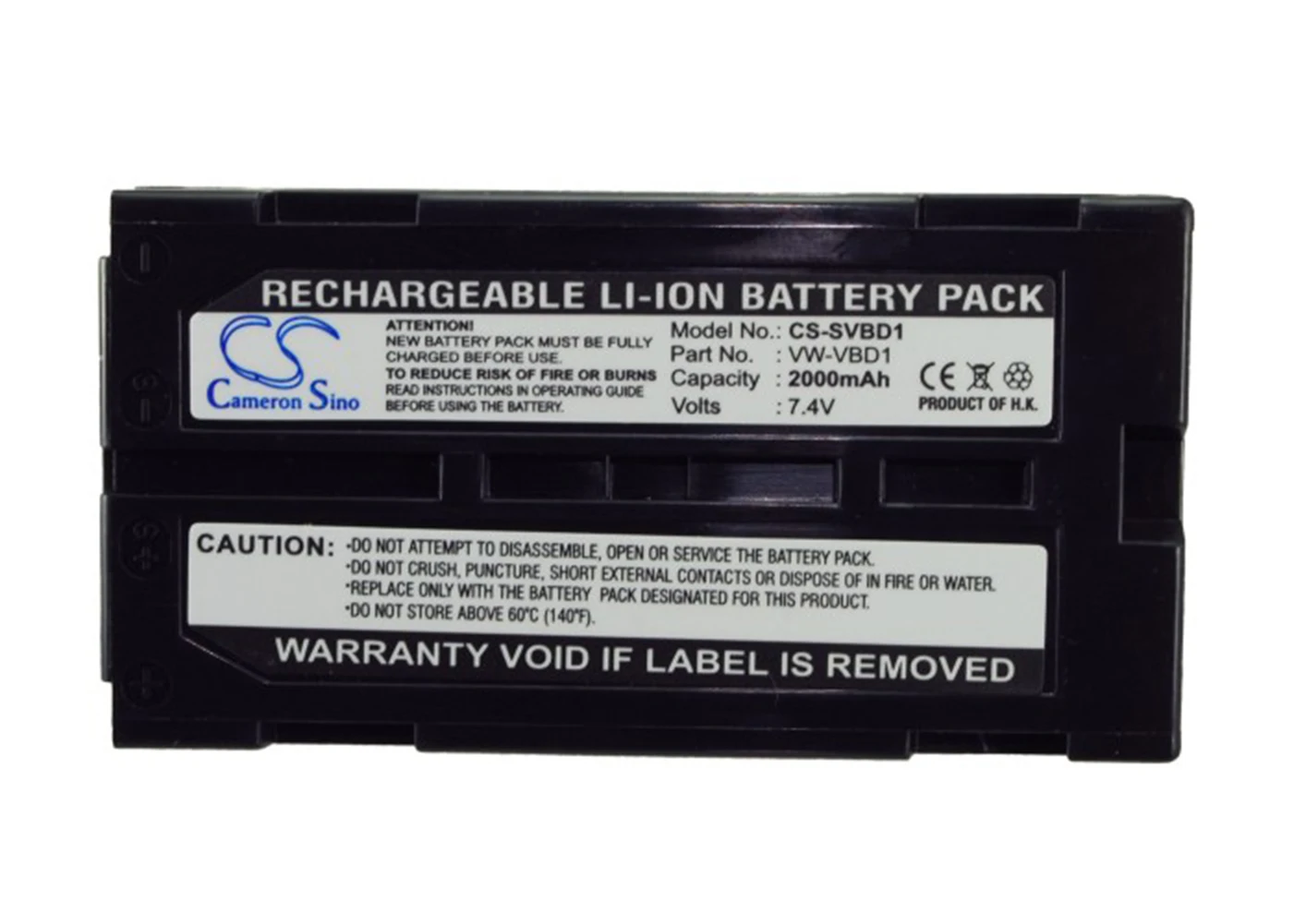 

Cameron Sino 2000mA Battery for Panasonic AGBP15,AGBP15P,AGBP25,AGEZ1,AGEZ1U,AGEZ20,AGEZ20U,AGEZ30U,NV-GS10,NV-GS100K