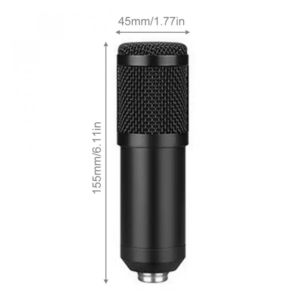 Фото BM 800 USB конденсаторный микрофон 192 кГц/24 бит комплекты микрофонов для компьютера караоке микрофон для студийной записи/живой №2