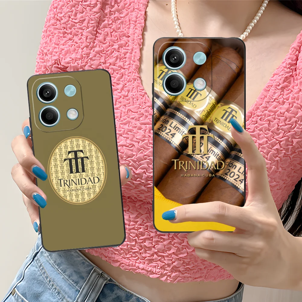 Mobile Trinidad Phone Case for Xiaomi Redmi Note 13 12 11 10 9 8 7 6 S A Pro Lite Plus 5G Black Cover Smartphone Cellphones