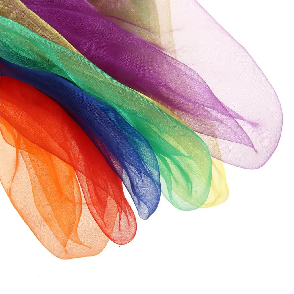 1pcs Practical 6 colors Gymnastics Scarves For Outdoor Game Toys Dancing And Juggling Towels Candy Colored Gym Towel Dance Gauze |