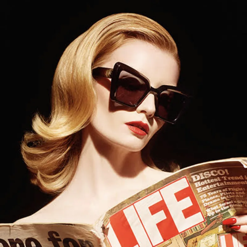 

Солнцезащитные очки «кошачий глаз» с градиентными линзами UV400