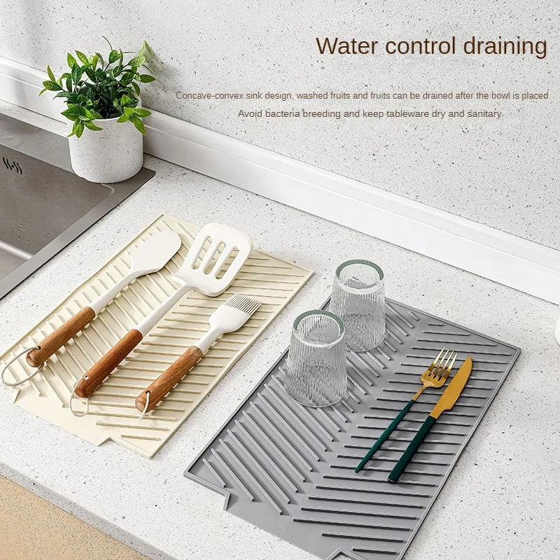 Силиконовый коврик для слива защитный кухонной столешницы тарелка овощей