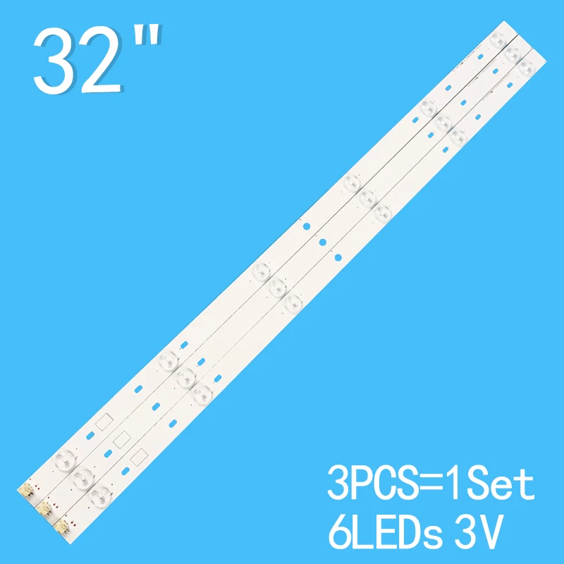 

3pcs=1tv 627mm 6lde 3v For 32" LCD TV SVT320AF5 P1300 6LED REV03 130402 32P1300 32P1400 32P1400D 32P1400VT 32P1400VE 32P1300D