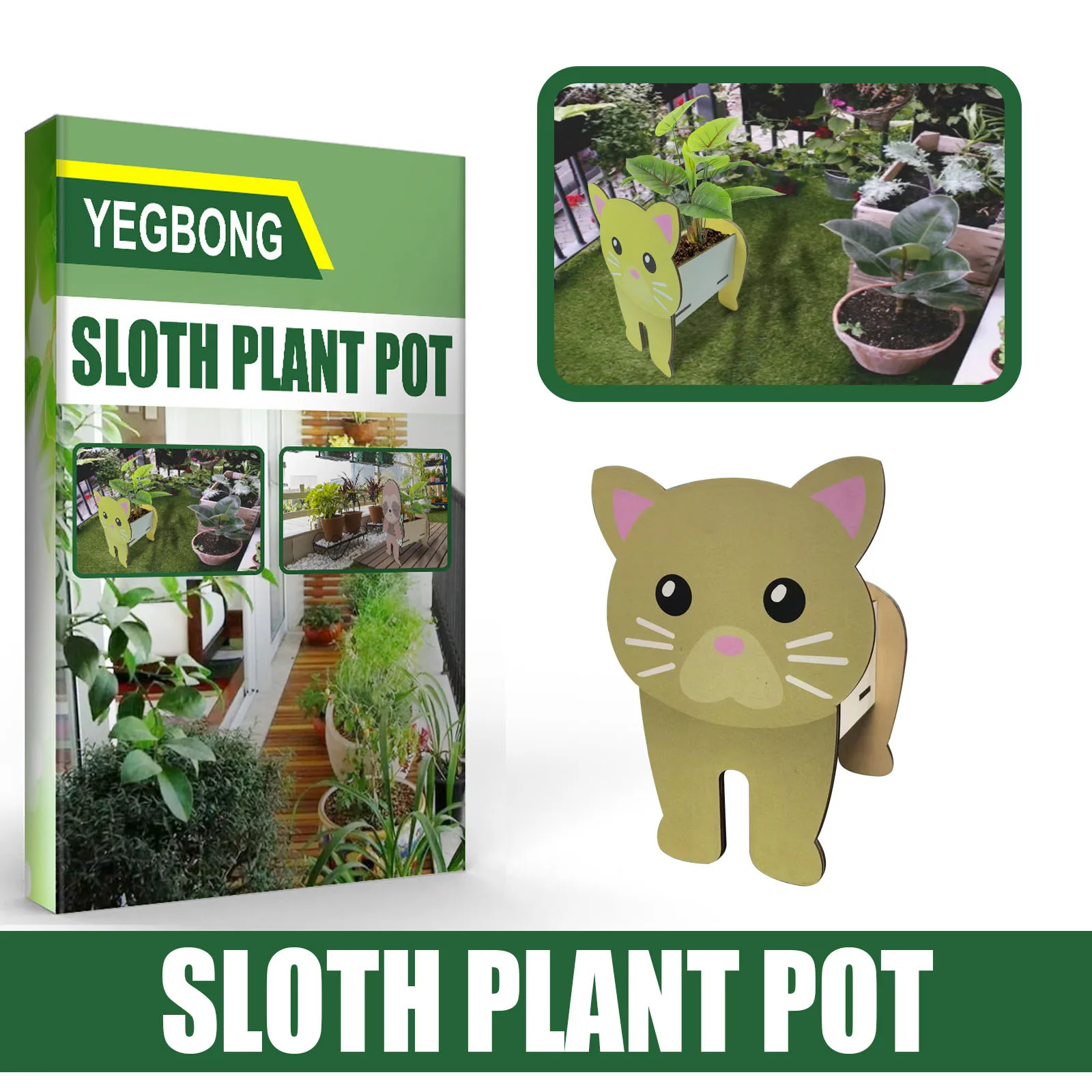

Creative Plant Pots Assemblable Cute Animal Cartoon Planter Flower Pot Decorative Garden Home Dog Sloth Flower Pot Free Shipping