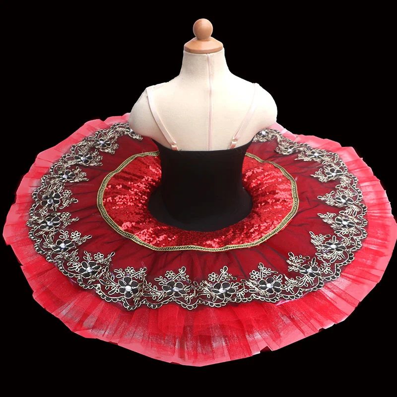 Новинка 2022 красное профессиональное балетное платье-пачка танцевальный костюм
