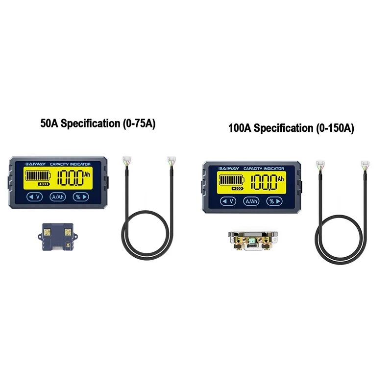 Тестер батареи BAIWAY 8-120 В куломб-метр индикатор емкости литий-ионный детектор
