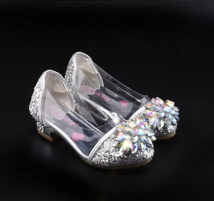 Fashion Princess Crystal Bright Diamond Leather Girl Princess Single Girl Performance High Heels Shoes 4 Fashion Princess Crystal Bright Diamond Leather Girl Princess Single Girl Performance High Heels Shoes 4