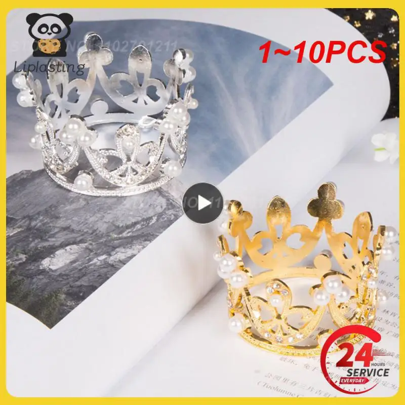 

1~10PCS Newborn Girls Boys Photography Gold Crown Props Little Baby Photo foto Crown Accessories Infant fotografia Prop