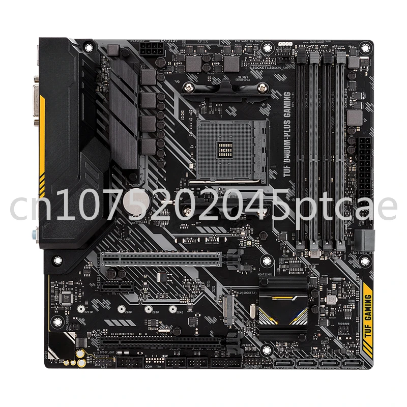 

B450M-PLUS GAMING AMD B450 mATX gaming motherboard with Aura Sync RGB LED lighting, DDR4 3466MHz support, 32Gbps M.2