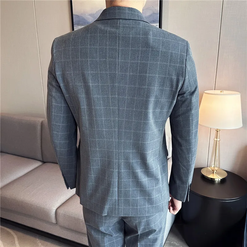 Мужской Комплект из трех предметов: пиджак жилет и брюки