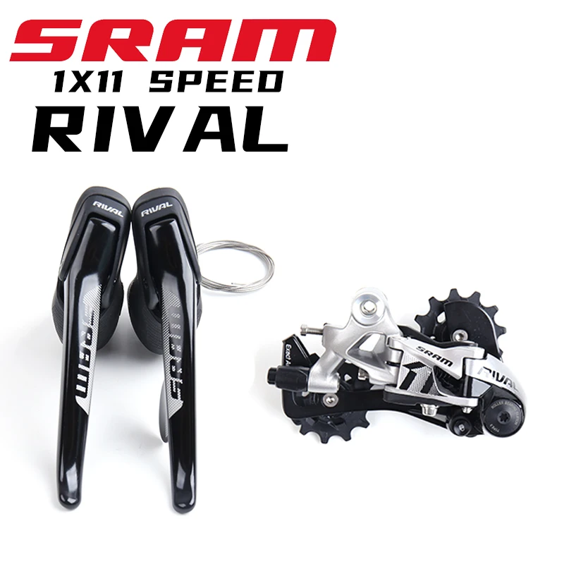 

SRAM RIVAL 11 1X1 1-скоростной переключатель передач, тормозной рычаг, дорожный велосипед, комплект, длинная клетка, задний переключатель, группово...