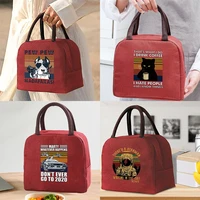 portable lunch bag cooler thermal insulated tote zipper travel picnic food container bags for work lunch box pew series