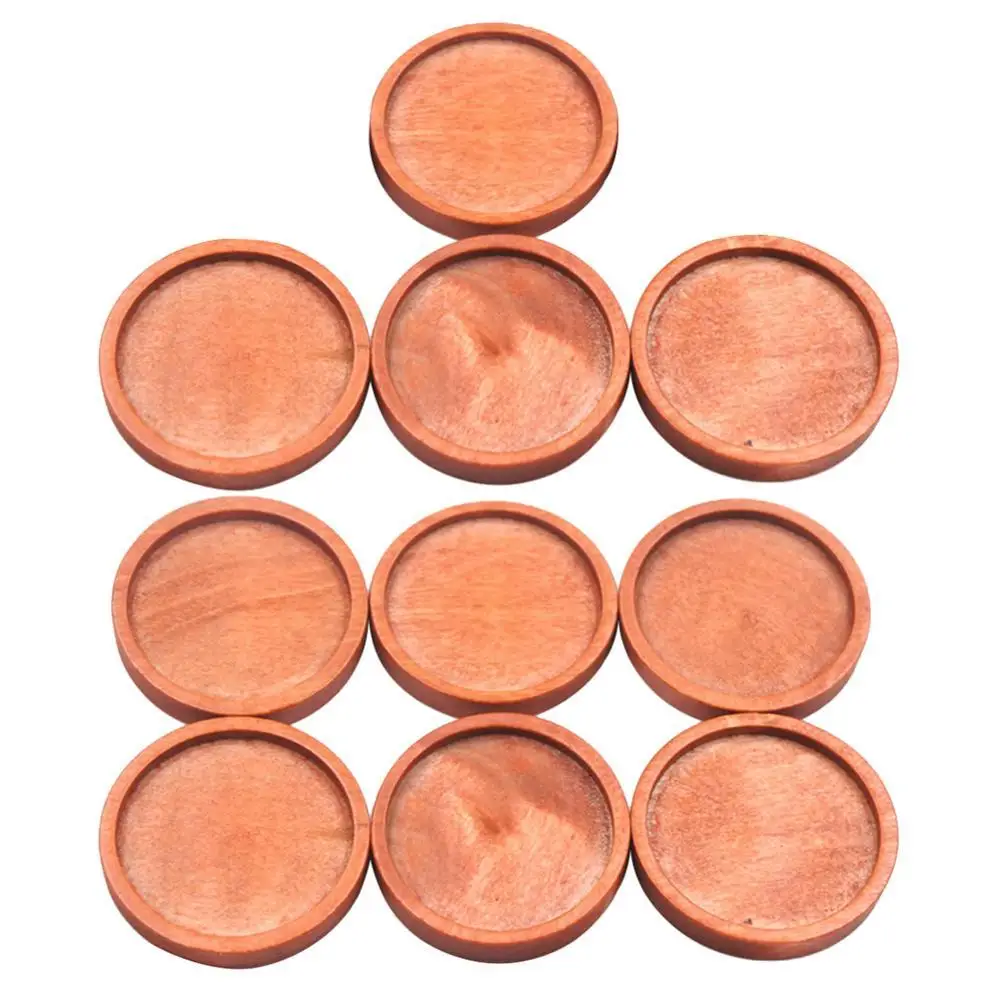 

DIY Wooden Slice Round 10Pcs 3/3.5cm Bottom Base Carving Scrapbooking Decor