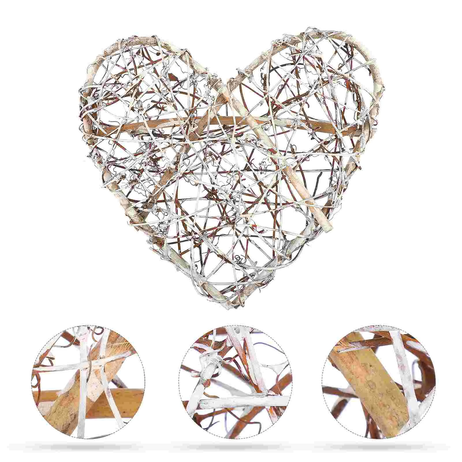 

Ring Decorative Rattan Wreath DIY Artificial Flower Garland Vine Circle Supplies Wedding Decoration