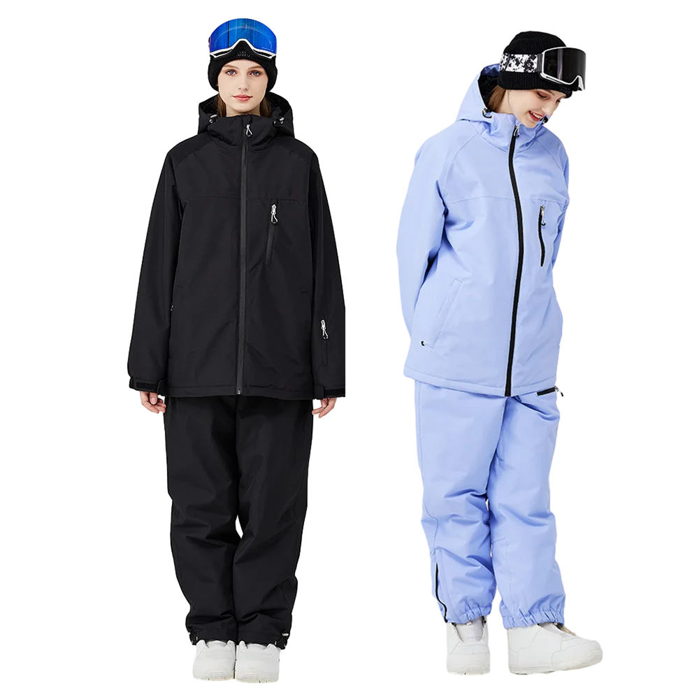 

Лыжный костюм для мужчин и женщин, зимнее пальто, брюки, костюмы для сноуборда с защитой от ветра до-30 градусов, теплые лыжные пальто и штаны для улицы
