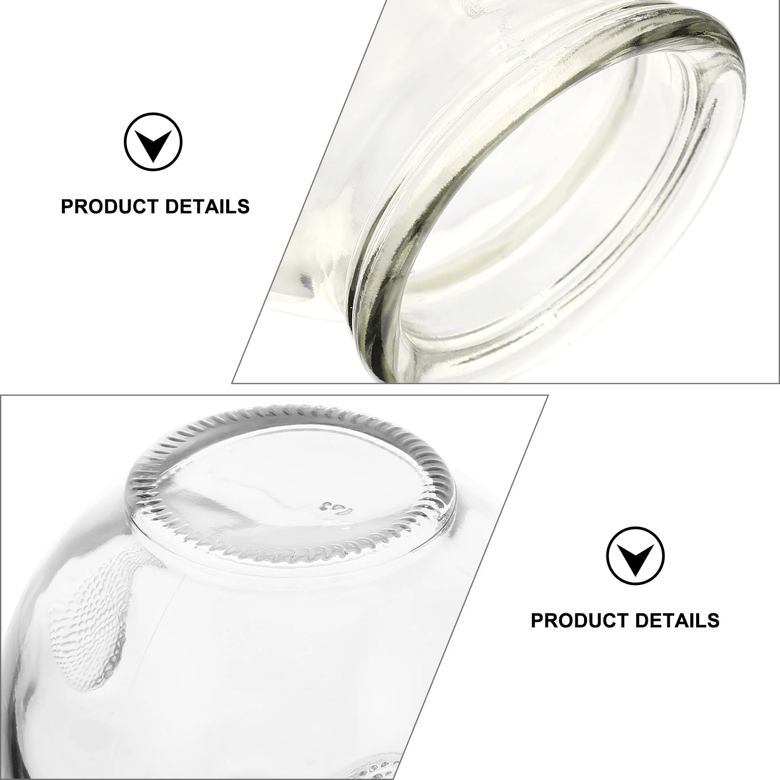 5 шт. банки легко чистящийся стеклянный массажер практичный комплект