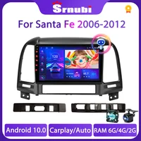 Android 10.0 Car Radio For Hyundai Santa Fe 2 2006 2007 2008 2009 2010 2011 2012 Multimedia Player GPS Navigation 2 din WIFI DVD