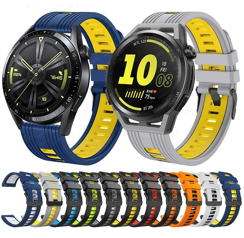 

New 22mm silicone bracelet for Samsung galaxy watch 46mm smart watch wristband xiaomi Huami AMAZFIT GTR 47MM sports watch strap