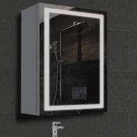 led light washroom dresser smart bathroom mirror cabinet with vanity mirror