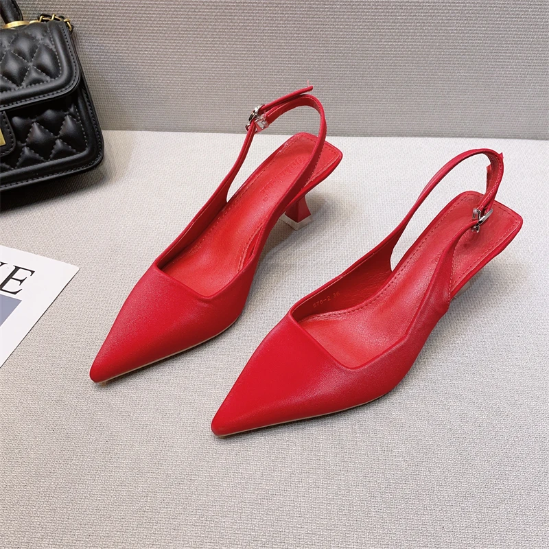 

Удобная обувь для женщин; Босоножки на шпильке; Коллекция 2023 года; Босоножки; Женские босоножки на высоком тонком каблуке с острым носком; Женские туфли-лодочки; Туфли без задника