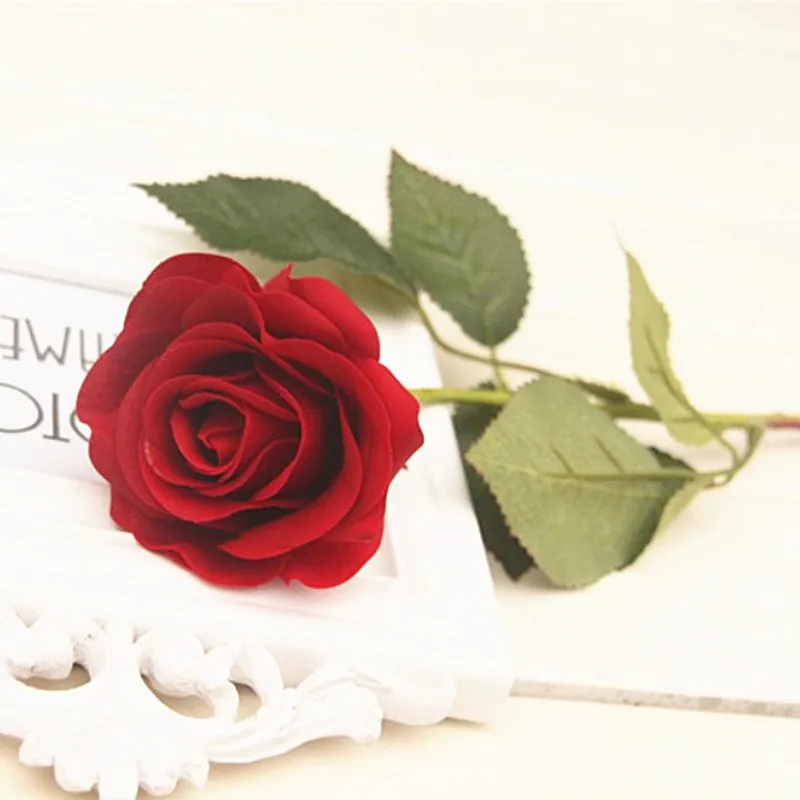 

Искусственные цветы из шелка, роза, пион