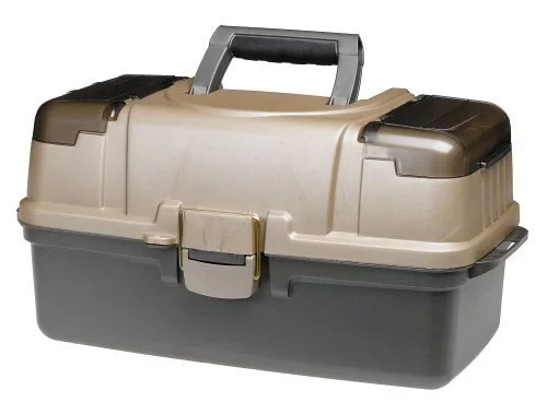 

Large 3-Tray Tackle Box with Top Access, Graphite/ Sandstone Rod combo Camisas y trajes de pesca Fishing accessories Fishing cas