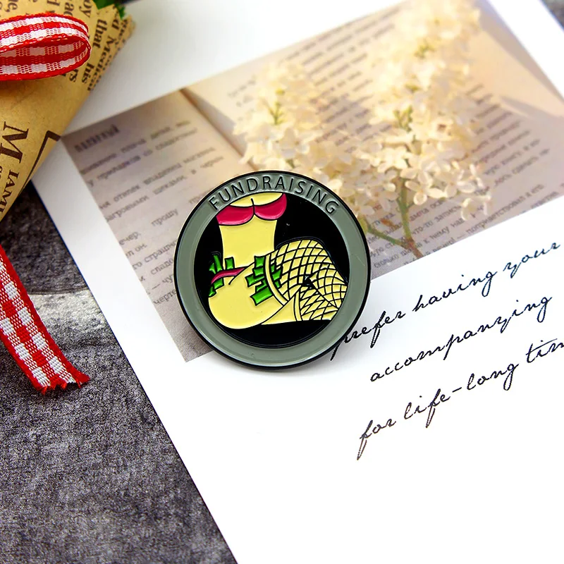 Сексуальная женская круглая брошь эмалированная булавка красивое бикини