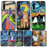 phone case for redmi 6 6a 7 7a 8 8a 9 9a 9c 9t 10 10c k40 k40s k50 pro plus silicone case cover 3d emboss case for cat art