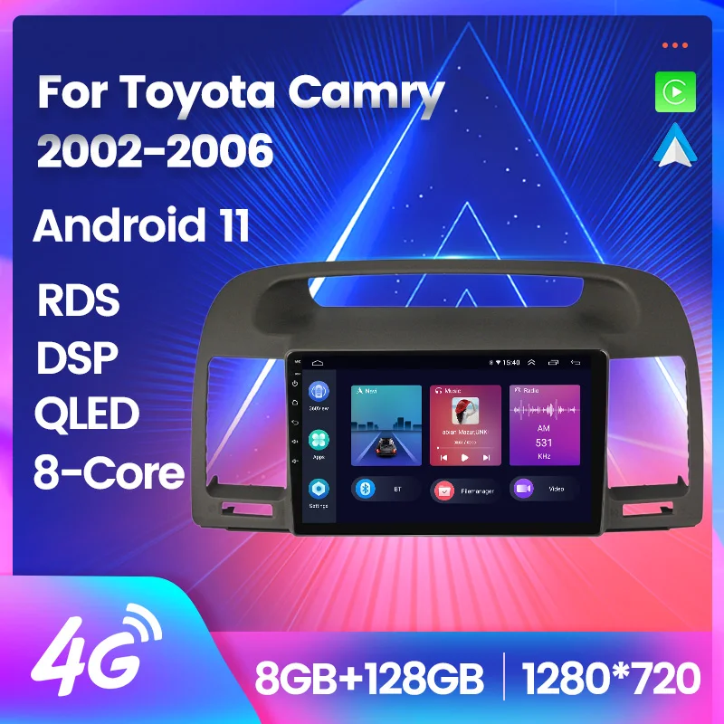 

Car Radio for Toyota Camry V30 2002-2006 Autoradio Android 2DIN Navigation GPS RDS No 2 DIN Autoradio Carplay Multimedia Player