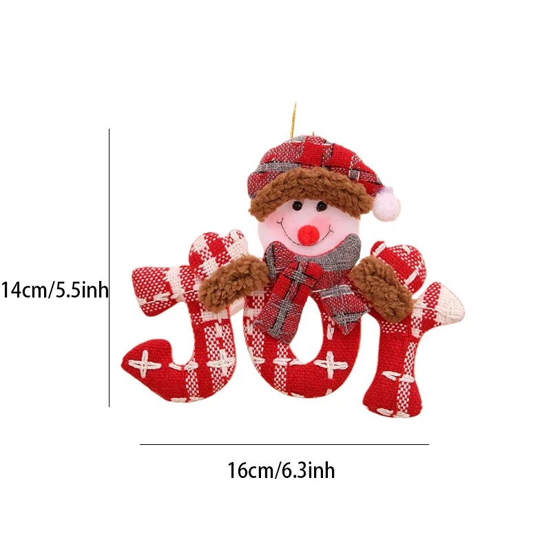 Рождественские подвесные украшения с буквами