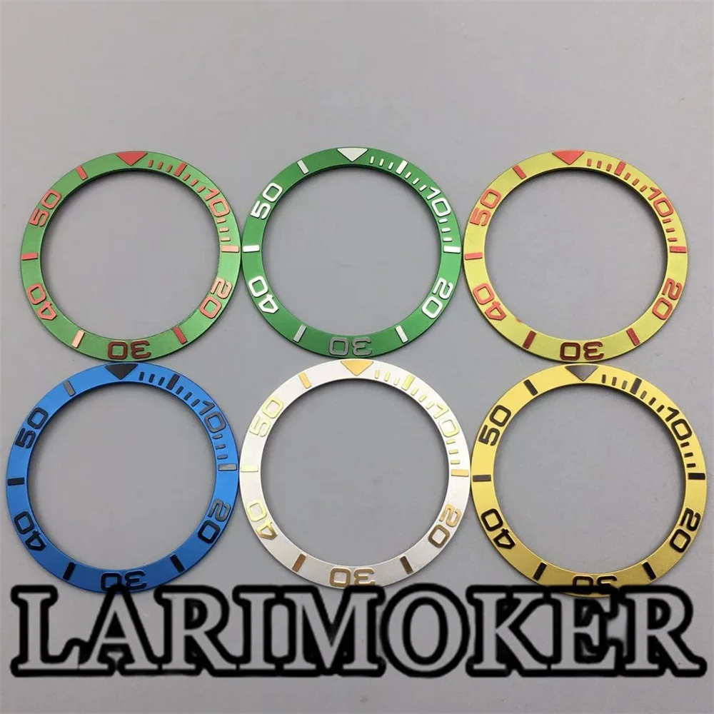 Новинка цветные керамические вставки LARIMOKER для часов диаметром 38 мм наклонной