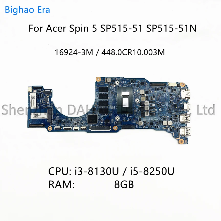

Материнская плата для ноутбука Acer SPIN 5 Φ с Φ CPU 8GB-RAM 16924-3M 448.0CR10.003M NBGSF11003