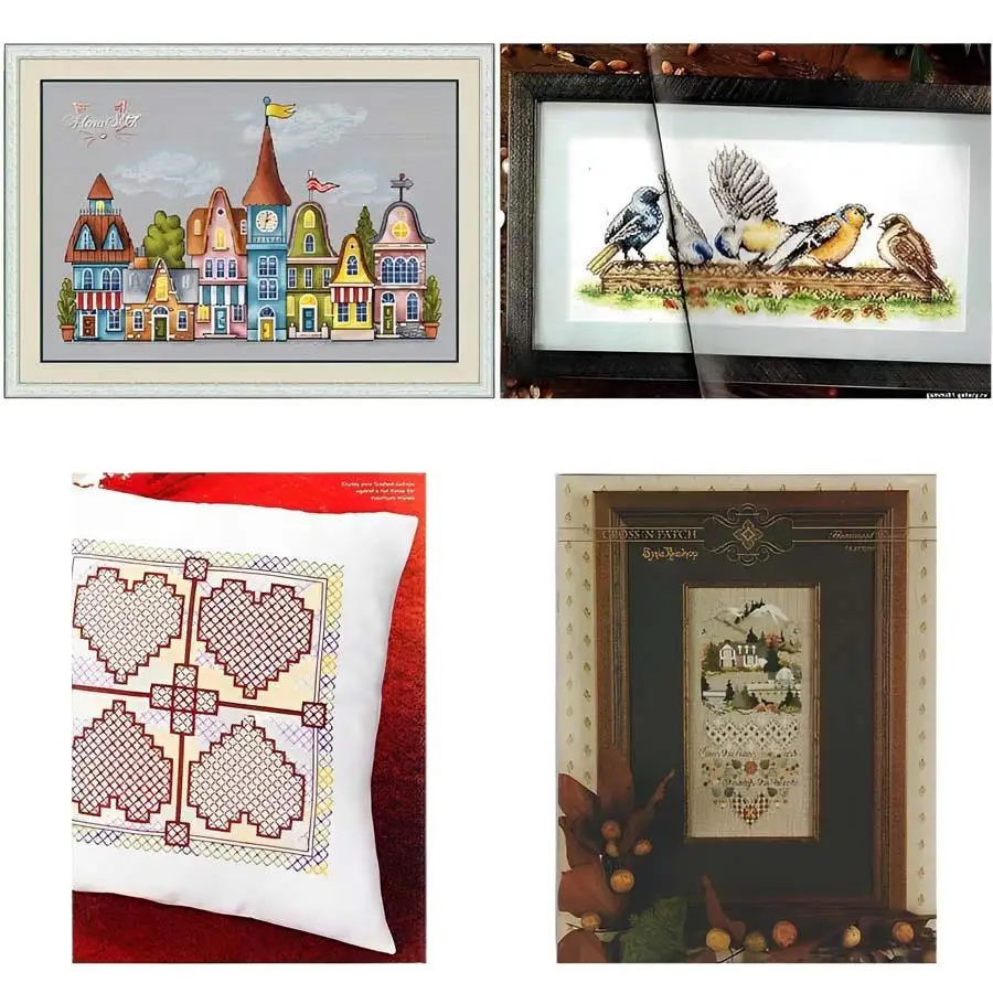 

Castle,birds, love for Cross Stich Embroidery set Electronic drawing Cross Stich Needlework PDF by Email new