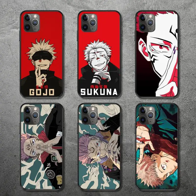 

Jujutsu kaisen anime cool Phone Case for iPhone 13 12 11 mini pro XS MAX 8 7 6 6S Plus X 5S SE 2020 XR