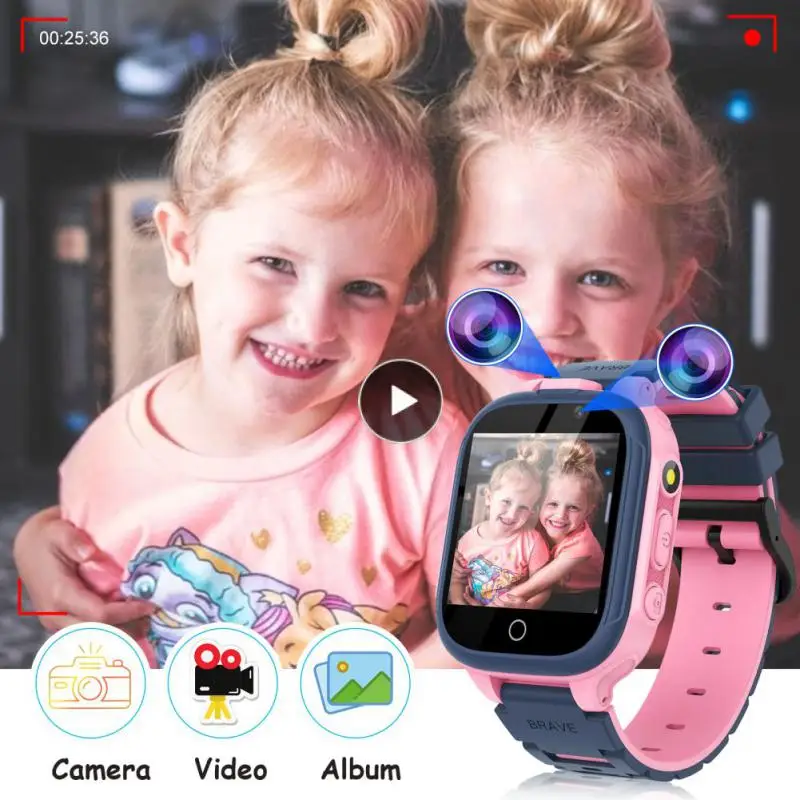 

Children Smart Watch 1.54 Inches Pedometer Electronics Educational Toys Alarm Baby Watch With Remote Monitoring Kids Dual Camera