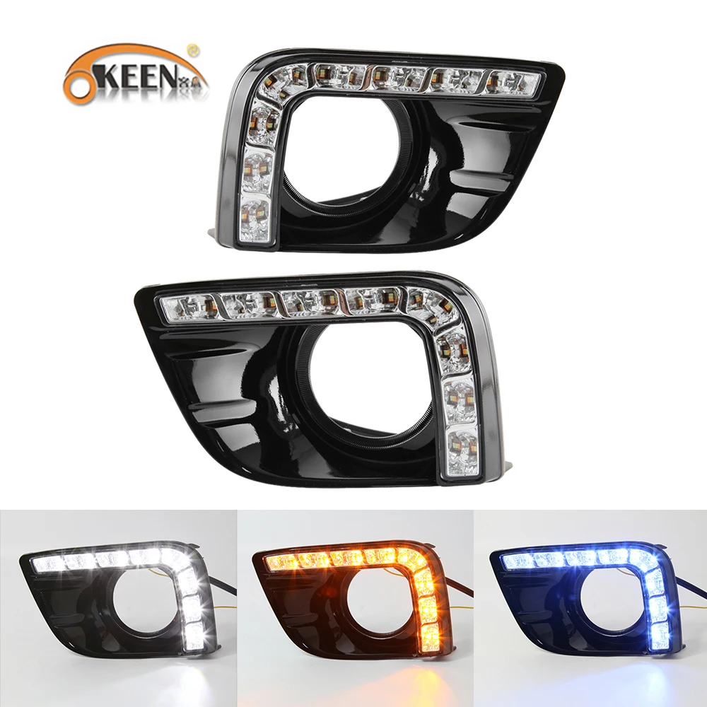 OKEEN 2p светодиодный автомобильный дневной ходовой светильник для Toyota Prado FJ150 LC150 2010