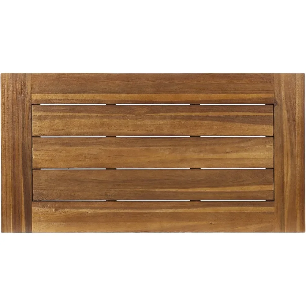 Уличный журнальный столик из дерева акации