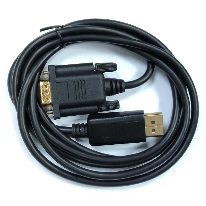Фото Кабель DisplayPort-VGA, переходник DP (мужской) на VGA (мужской) для подключения монитора. №3