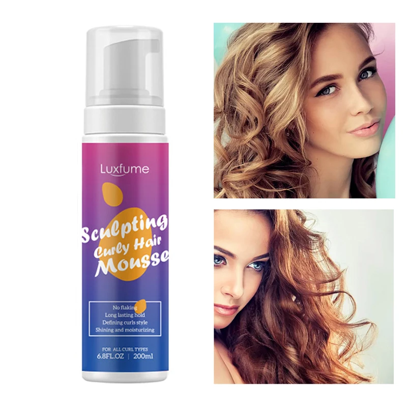 

Пена для укладки волос, увлажняющий пенный Успокаивающий Крем для завивки волос, для париков